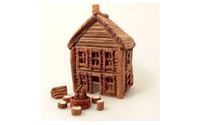 Activ-Clay Log Cabin ~ Project Designed by Carolyn Stearns